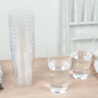 12 - Pack Plastic Party Cups Clear - Durable Disposable Tumblers for Drinks 17oz 5.5" - Bell Racket Store