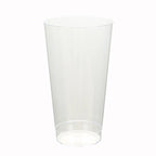 12 - Pack Plastic Party Cups Clear - Durable Disposable Tumblers for Drinks 17oz 5.5" - Bell Racket Store