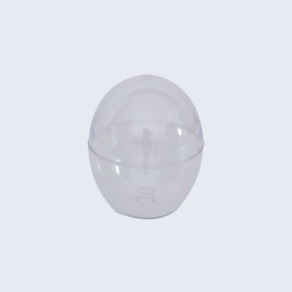 12 - Pack Plastic Party Favor Cup Containers Clear Egg Shape Design 4oz - Bell Racket Store