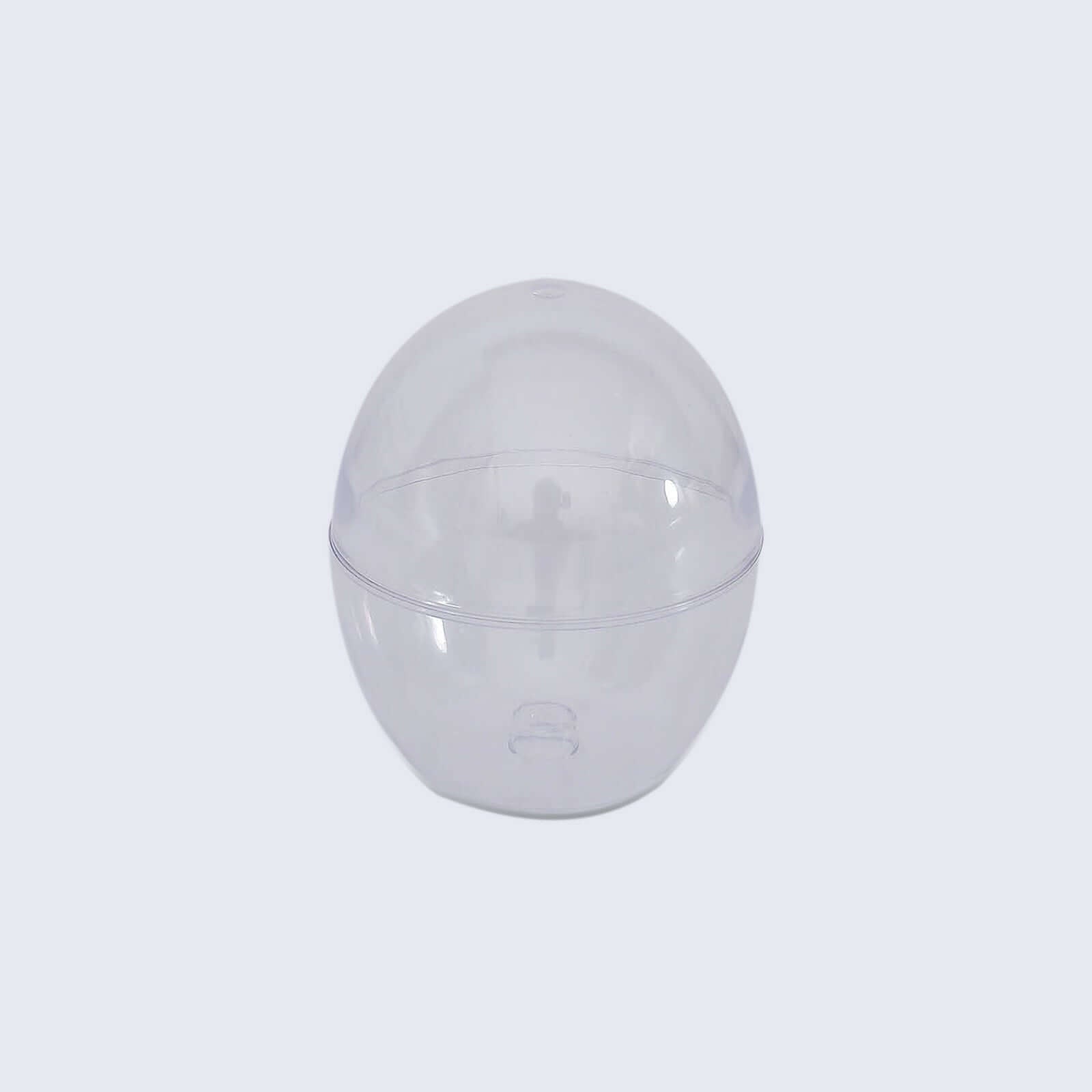 12 - Pack Plastic Party Favor Cup Containers Clear Egg Shape Design 4oz - Bell Racket Store
