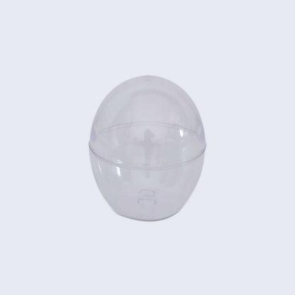 12 - Pack Plastic Party Favor Cup Containers Clear Egg Shape Design 4oz - Bell Racket Store