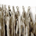 12 Pack Pre - Tied Antique Gold Paper Fringe Tassels With Garland String, Hanging Streamer Banner - Bell Racket Store