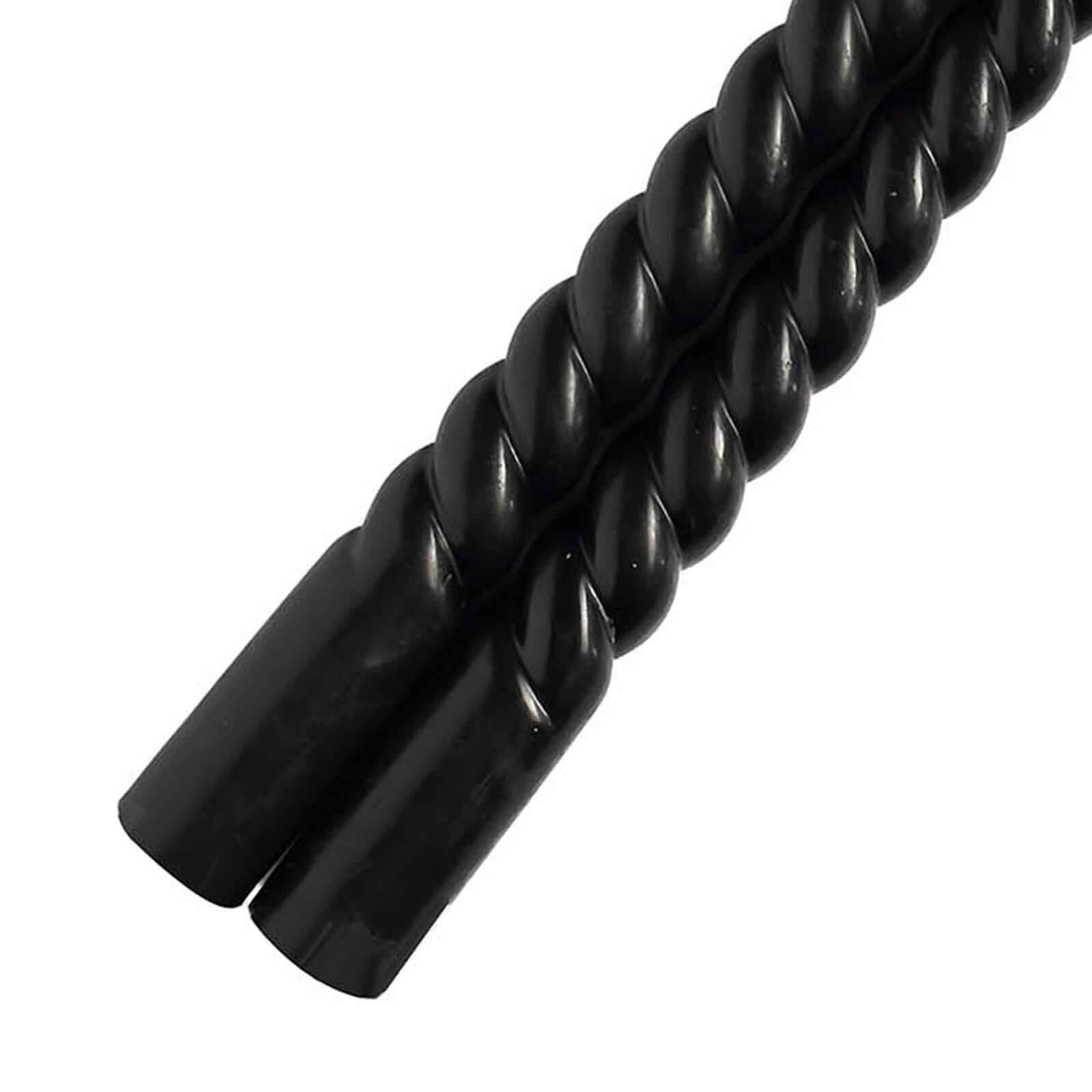 12 - Pack Taper Candles Spiral Long Burn Wick Design Black - Premium Unscented Wax Dinner Candle Sticks 11" - Bell Racket Store