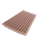 12 - Pack Taper Candles Spiral Long Burn Wick Design Dusty Rose - Premium Unscented Wax Dinner Candle Sticks 11" - Bell Racket Store