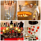 12 - Pack Tealight Candles Flameless Design Warm White - Waterproof Floating LED Lighting - Bell Racket Store