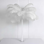 12 Pack White Natural Plume Ostrich Feathers Centerpiece Filler - 24"-26"
