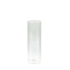 12" Ribbed Cylinder Glass Vases â€“ 6 Pack Clear Tall Vases for Floral Arrangements, Tabletop Decor & Events - Bell Racket Store