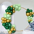 120 Pack Assorted Gold Green Latex Balloon Arch Kit, DIY Party Balloon Garland Decorations - Gold Hunter Emerald Green Sage Green - Bell Racket Store