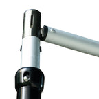 12ft Aluminum Adjustable Backdrop Stand with Heavy Steel Base Plate, Commercial Grade DIY Pipe and Drape Photography Background Frame - Bell Racket Store