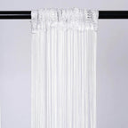 12ft Long White Silk String Tassels Backdrop Party Curtains