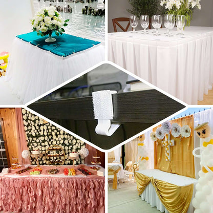 12Pcs 3" Adjustable Large Plastic Table Skirt Clips - NestOCart