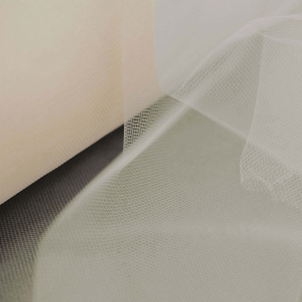 12"x100 Yards Beige Tulle Fabric Bolt, Sheer Fabric Spool Roll For Crafts - Bell Racket Store