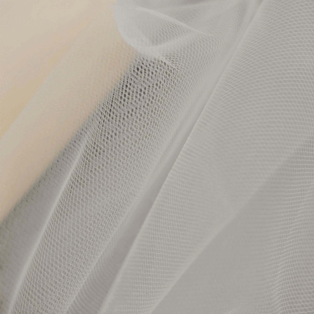 12"x100 Yards Beige Tulle Fabric Bolt, Sheer Fabric Spool Roll For Crafts - Bell Racket Store