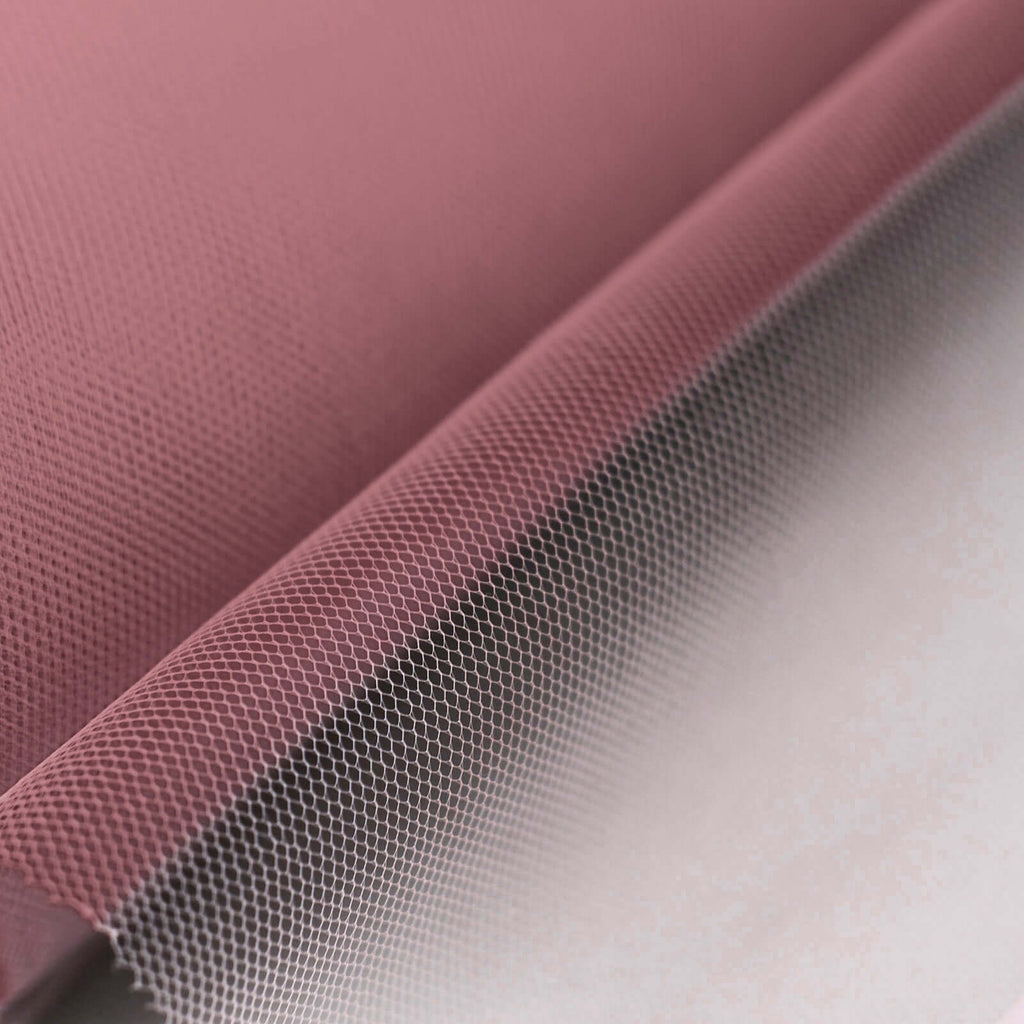 12"x100 Yards Dusty Rose Tulle Fabric Bolt, Sheer Fabric Spool Roll For Crafts - Bell Racket Store
