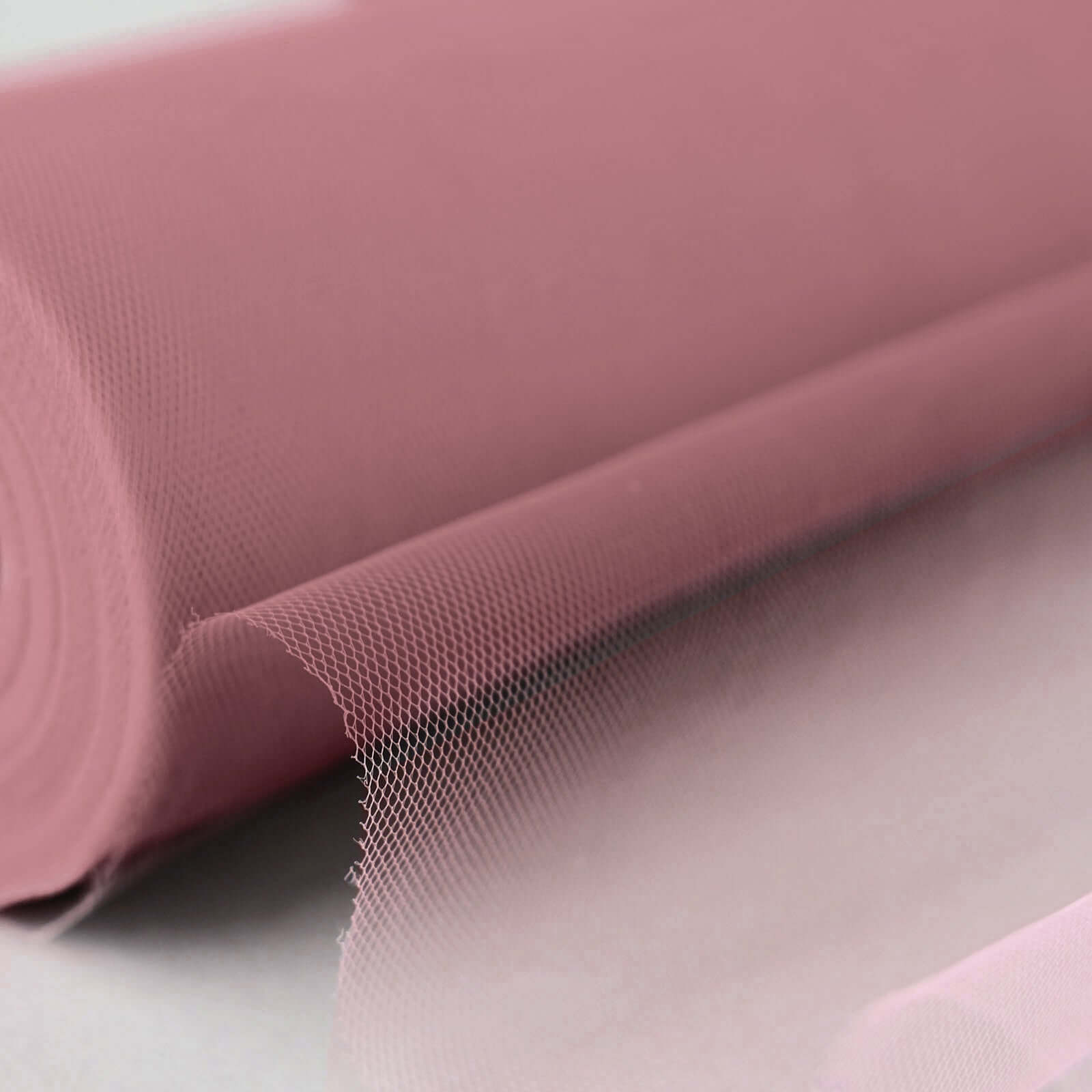 12"x100 Yards Dusty Rose Tulle Fabric Bolt, Sheer Fabric Spool Roll For Crafts - Bell Racket Store