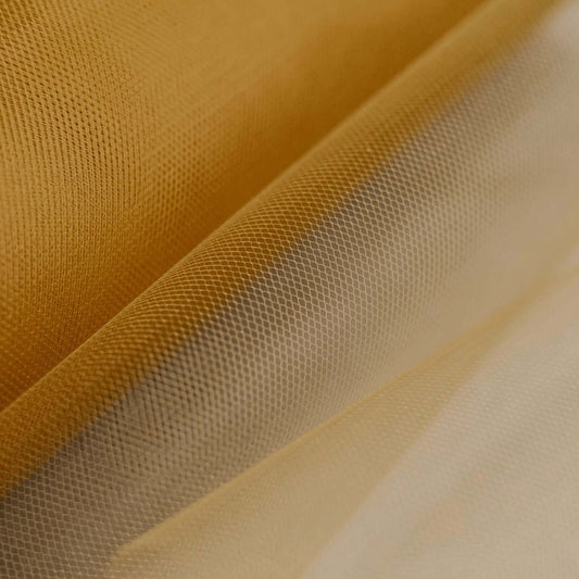 12"x100 Yards Gold Tulle Fabric Bolt, Sheer Fabric Spool Roll For Crafts - NestOCart