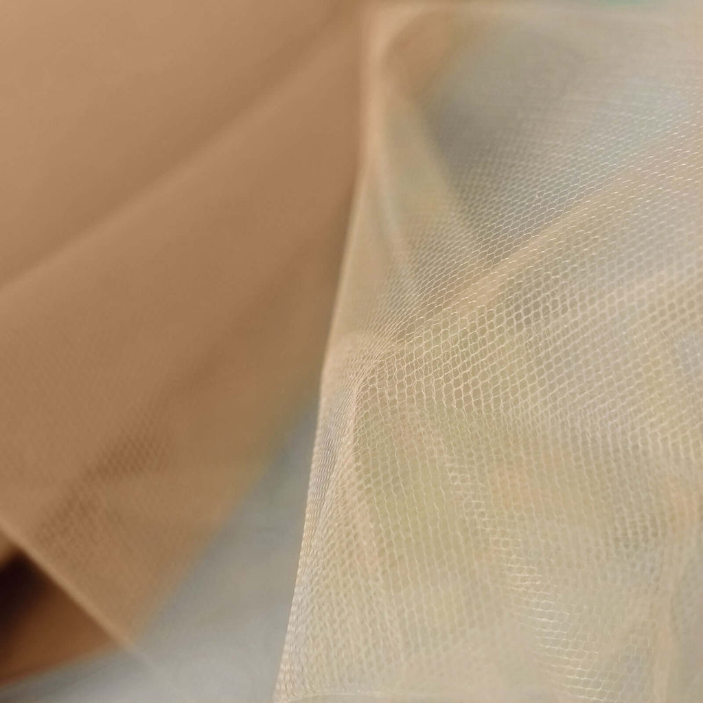 12"x100 Yards Natural Tulle Fabric Bolt, Sheer Fabric Spool Roll For Crafts - Bell Racket Store