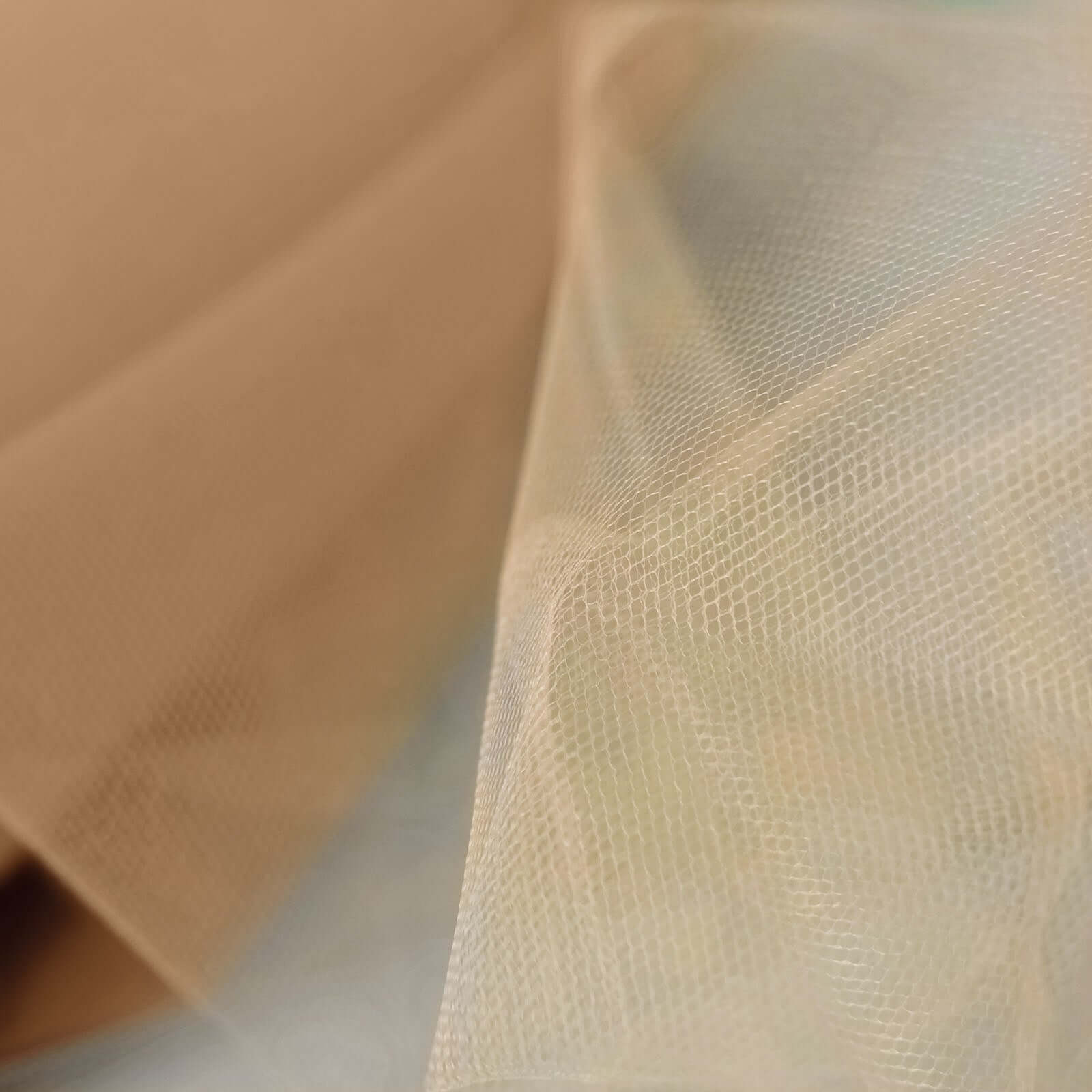 12"x100 Yards Natural Tulle Fabric Bolt, Sheer Fabric Spool Roll For Crafts - Bell Racket Store