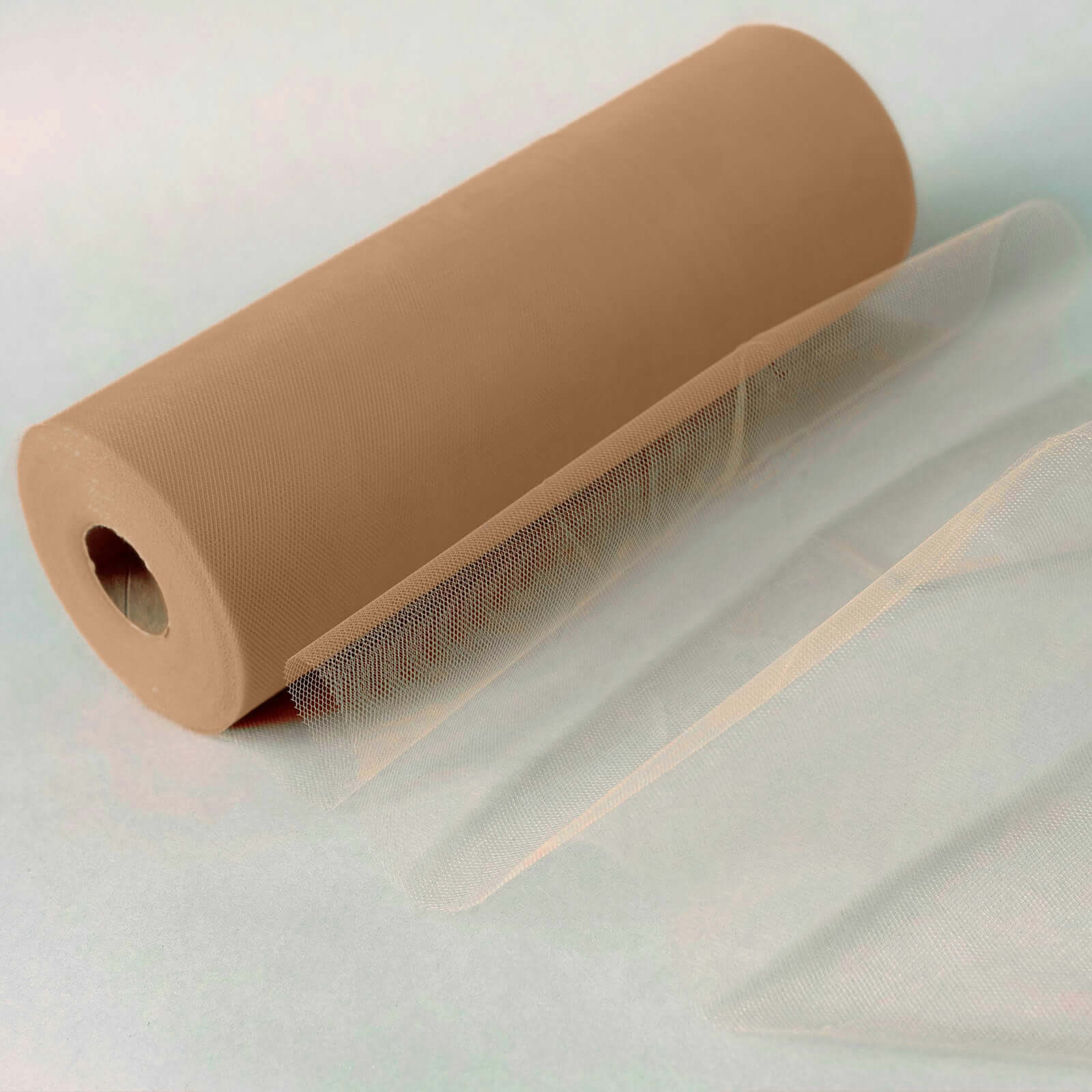 12"x100 Yards Natural Tulle Fabric Bolt, Sheer Fabric Spool Roll For Crafts - Bell Racket Store