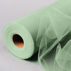 12"x100 Yards Sage Green Tulle Fabric Bolt, Sheer Fabric Spool Roll For Crafts - Bell Racket Store