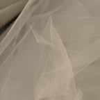 12"x100 Yards Taupe Tulle Fabric Bolt, Sheer Fabric Spool Roll For Crafts - Bell Racket Store