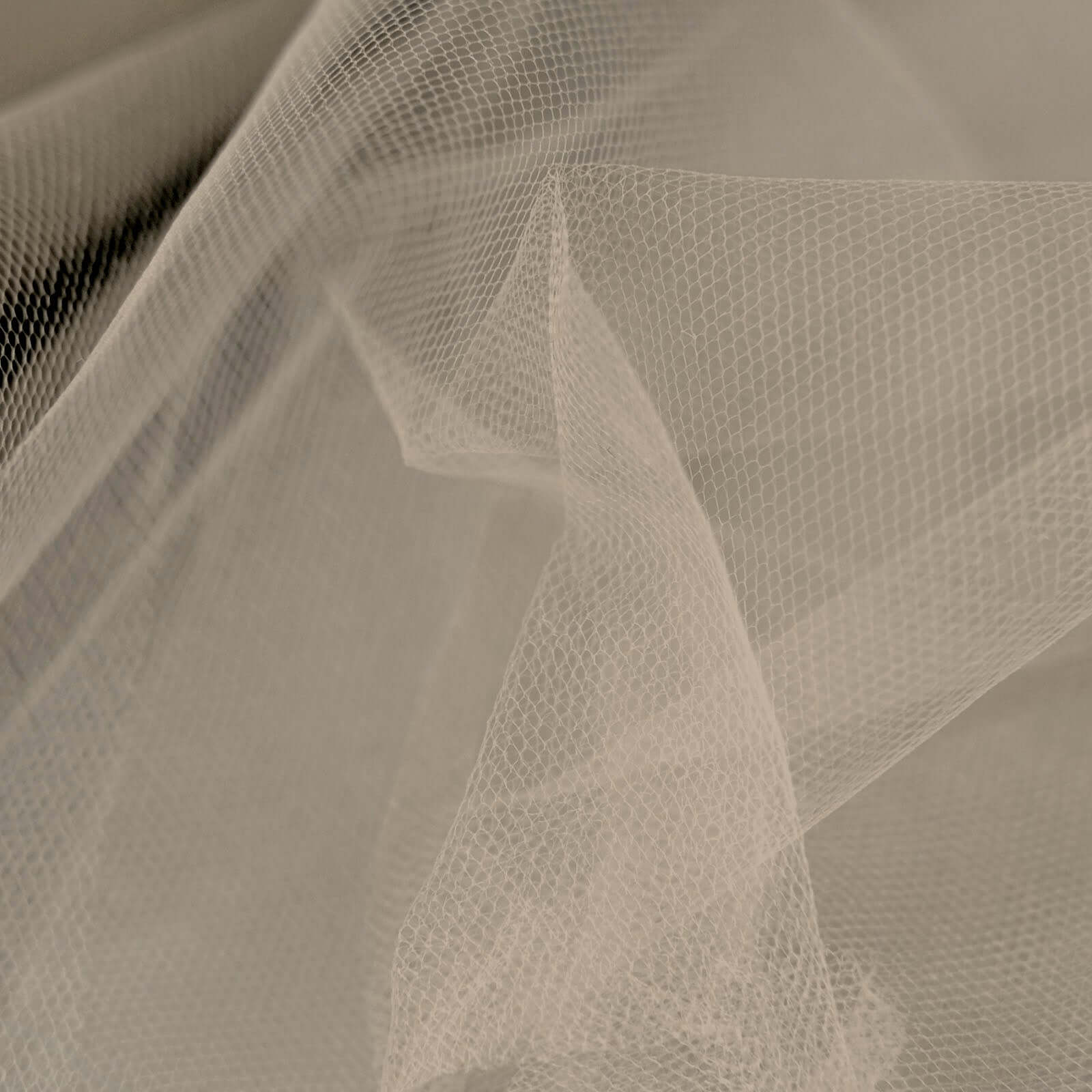 12"x100 Yards Taupe Tulle Fabric Bolt, Sheer Fabric Spool Roll For Crafts - Bell Racket Store