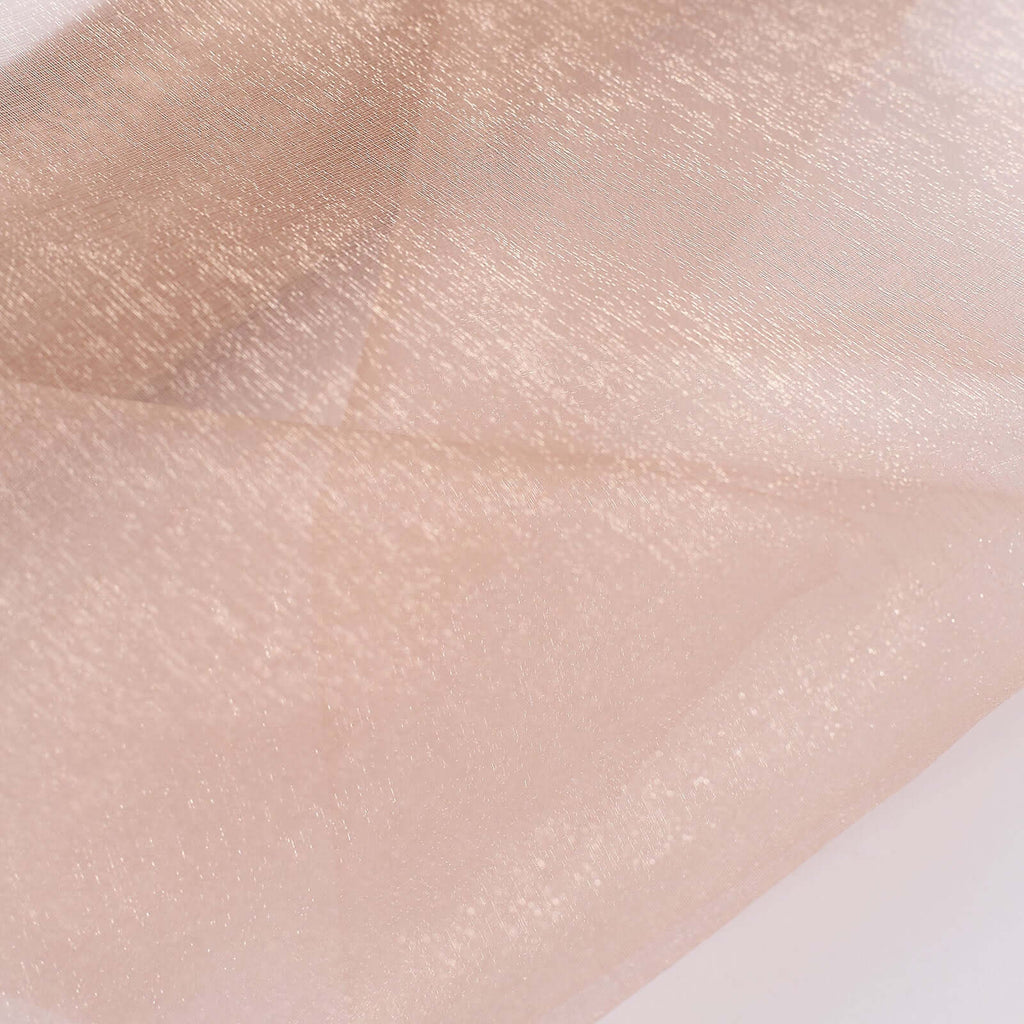 12"x10yd Nude Sheer Chiffon Fabric Bolt, DIY Voile Drapery Fabric - Bell Racket Store