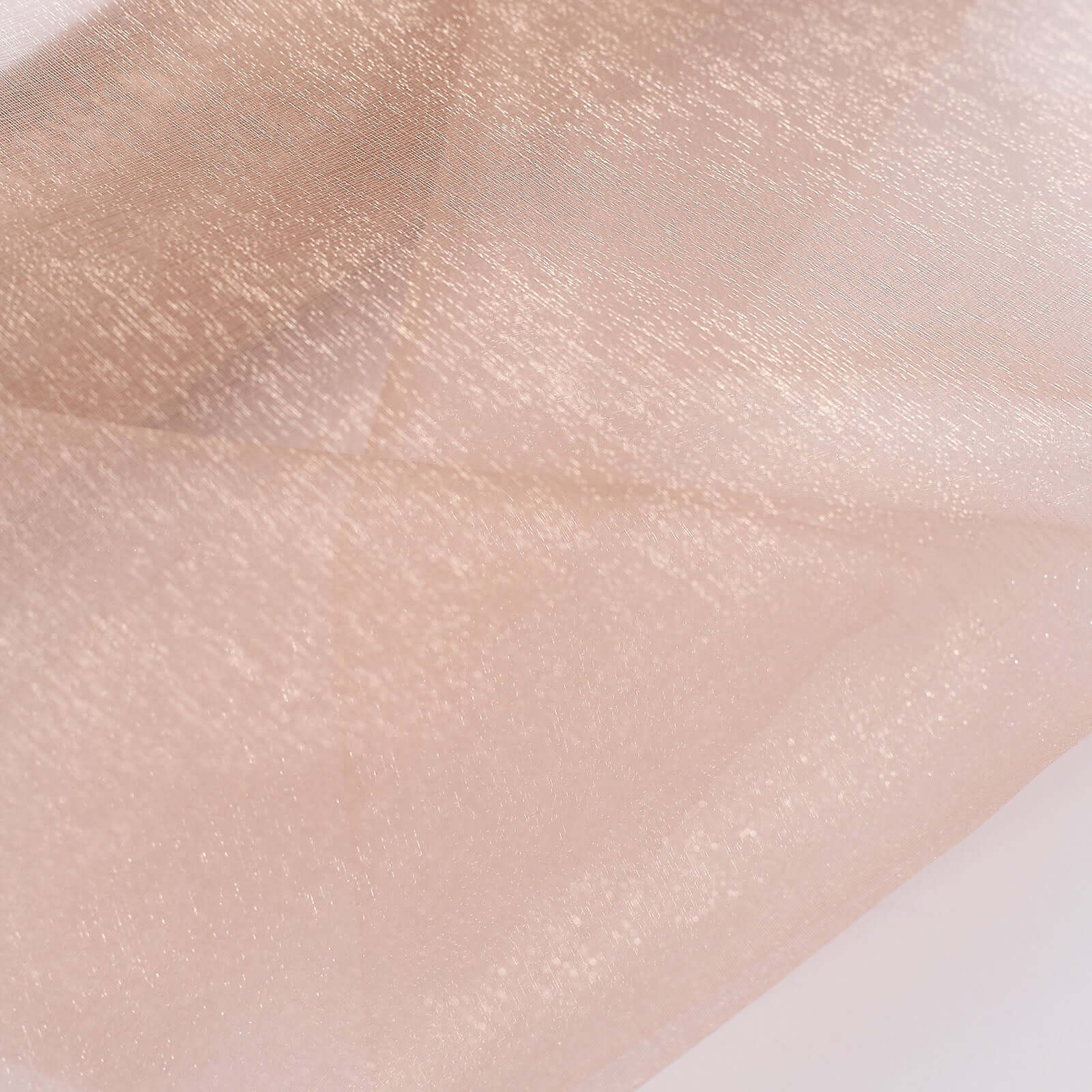 12"x10yd Nude Sheer Chiffon Fabric Bolt, DIY Voile Drapery Fabric - Bell Racket Store