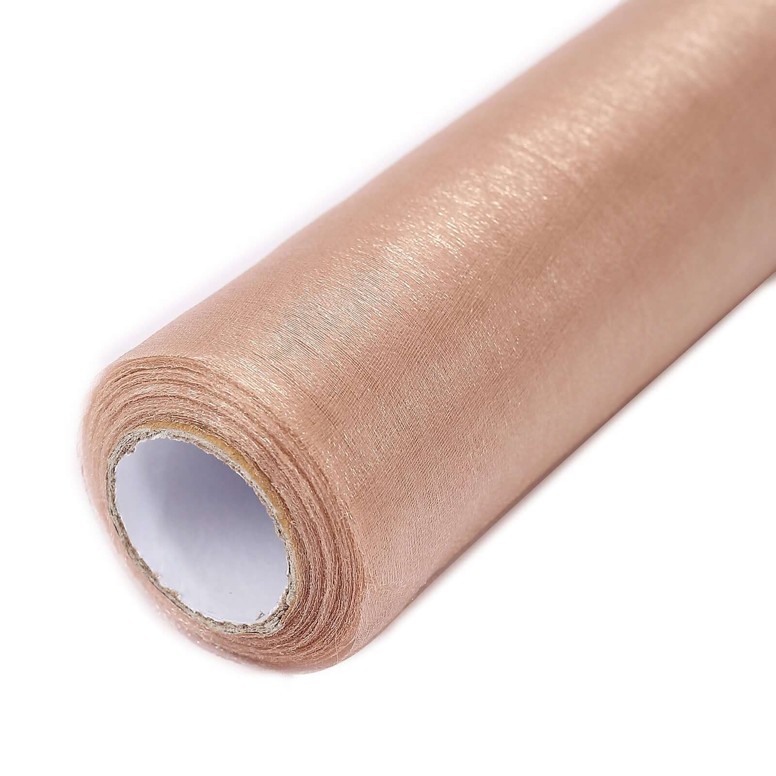 12"x10yd Nude Sheer Chiffon Fabric Bolt, DIY Voile Drapery Fabric - Bell Racket Store