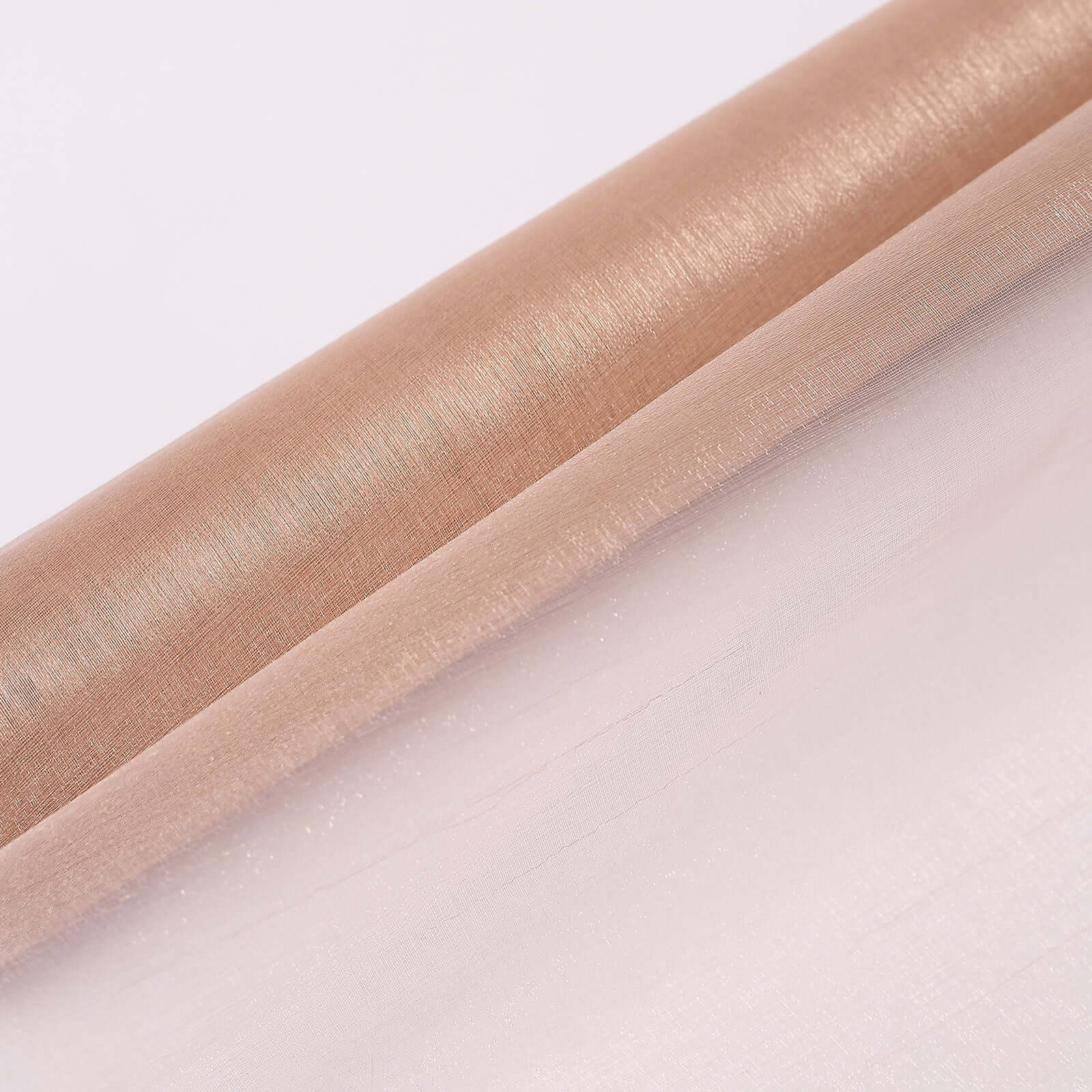12"x10yd Nude Sheer Chiffon Fabric Bolt, DIY Voile Drapery Fabric - Bell Racket Store
