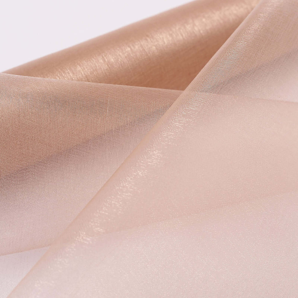 12"x10yd Nude Sheer Chiffon Fabric Bolt, DIY Voile Drapery Fabric - Bell Racket Store