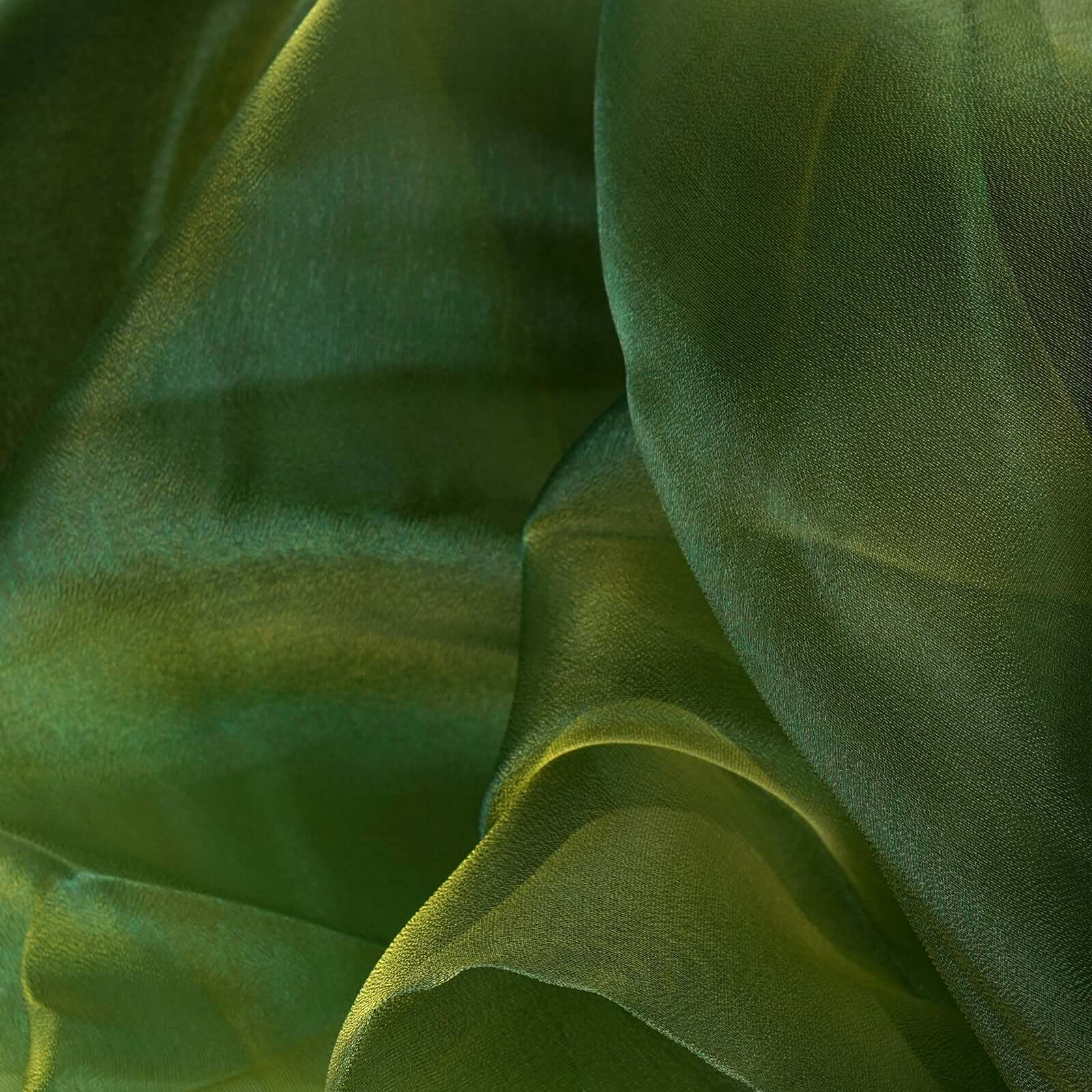 12"x10yd Olive Green Sheer Chiffon Fabric Bolt, DIY Voile Drapery Fabric - NestOCart