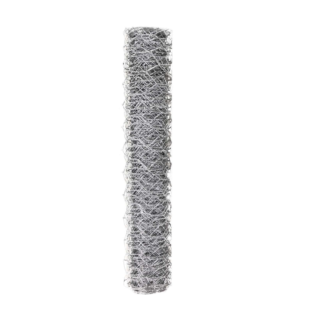 12"x16ft Silver Galvanized Metal Hexagonal Chicken Wire Mesh For DIY Crafts, Garden Fence Poultry Netting - Bell Racket Store