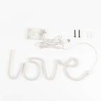 13" Love Neon Light Sign, LED Reusable Wall Decor Lights USB and Battery Operated - Bell Racket Store
