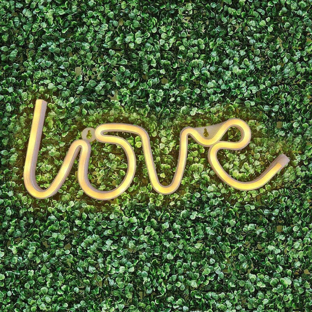 13" Love Neon Light Sign, LED Reusable Wall Decor Lights USB and Battery Operated - Bell Racket Store