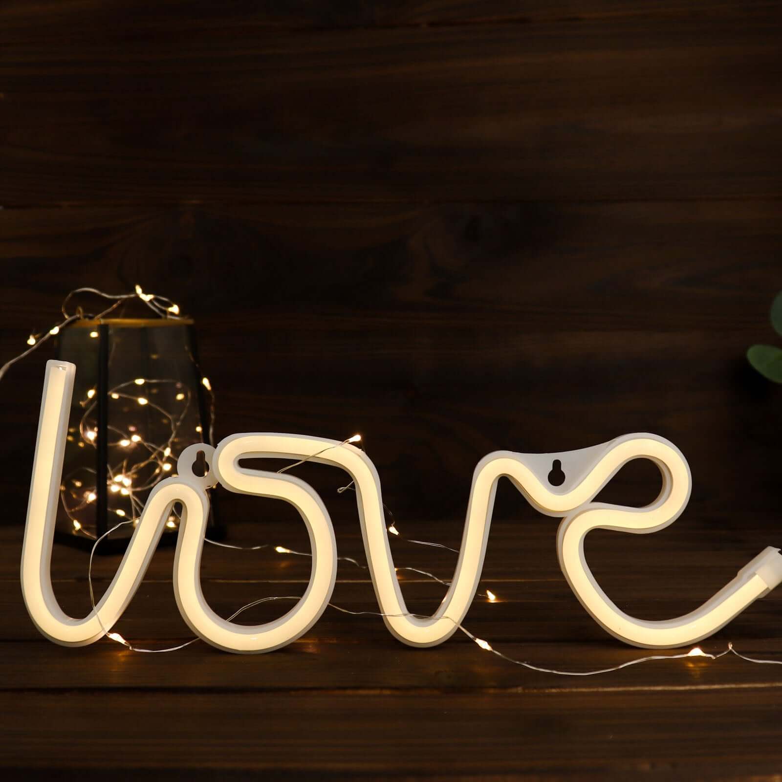 13" Love Neon Light Sign, LED Reusable Wall Decor Lights USB and Battery Operated - Bell Racket Store