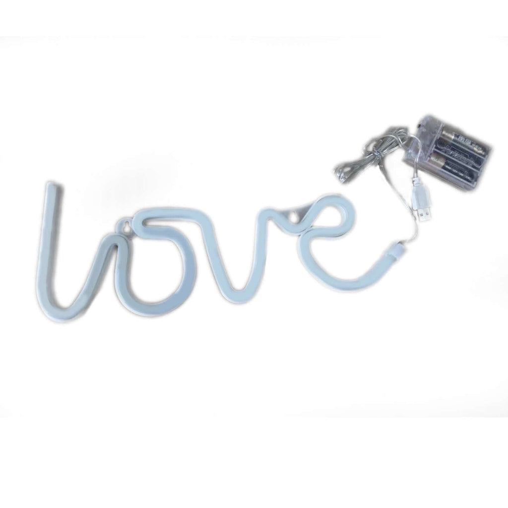 13" Love Neon Light Sign, LED Reusable Wall Decor Lights USB and Battery Operated - Bell Racket Store