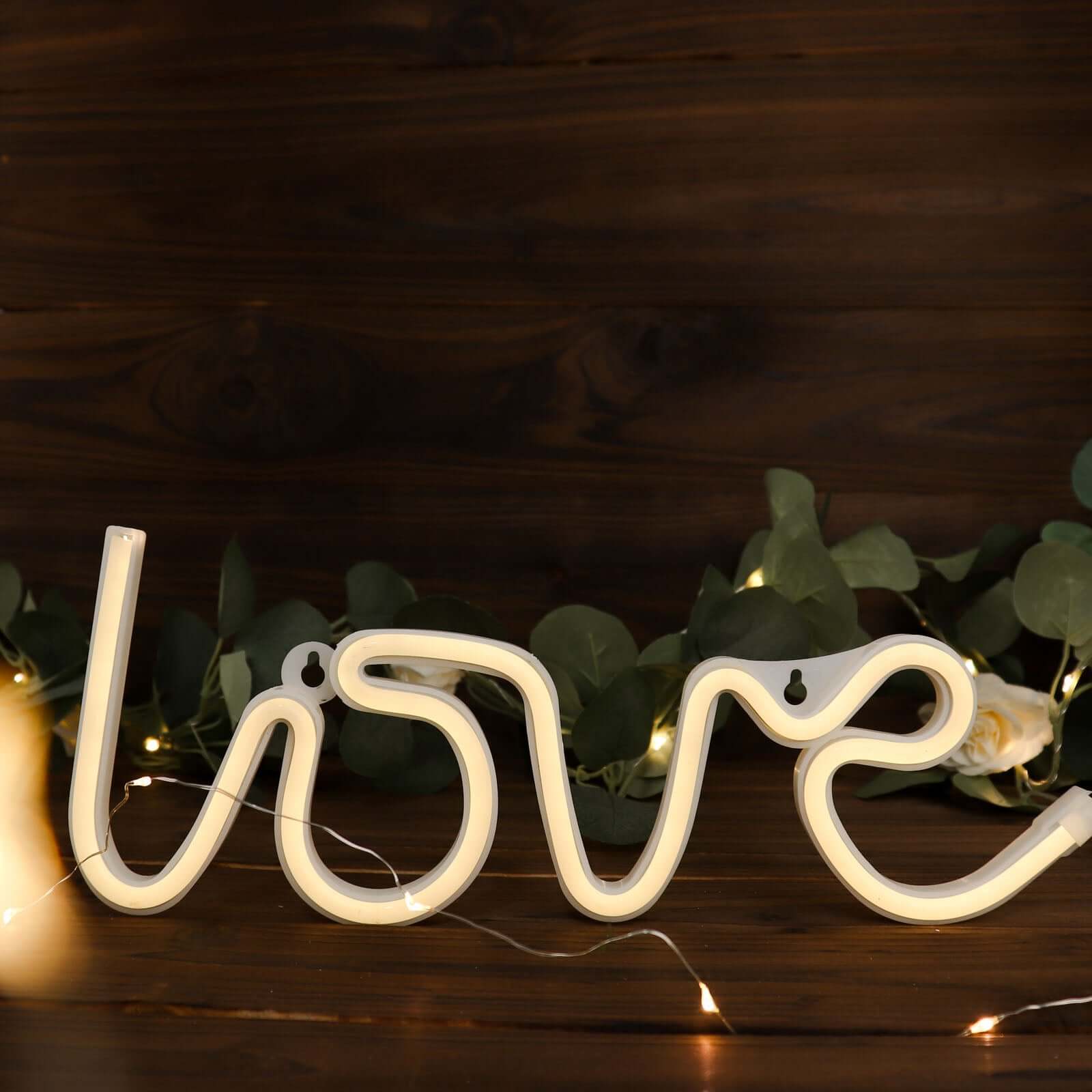 13" Love Neon Light Sign, LED Reusable Wall Decor Lights USB and Battery Operated - Bell Racket Store