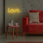 13" Love Neon Light Sign, LED Reusable Wall Decor Lights USB and Battery Operated - Bell Racket Store