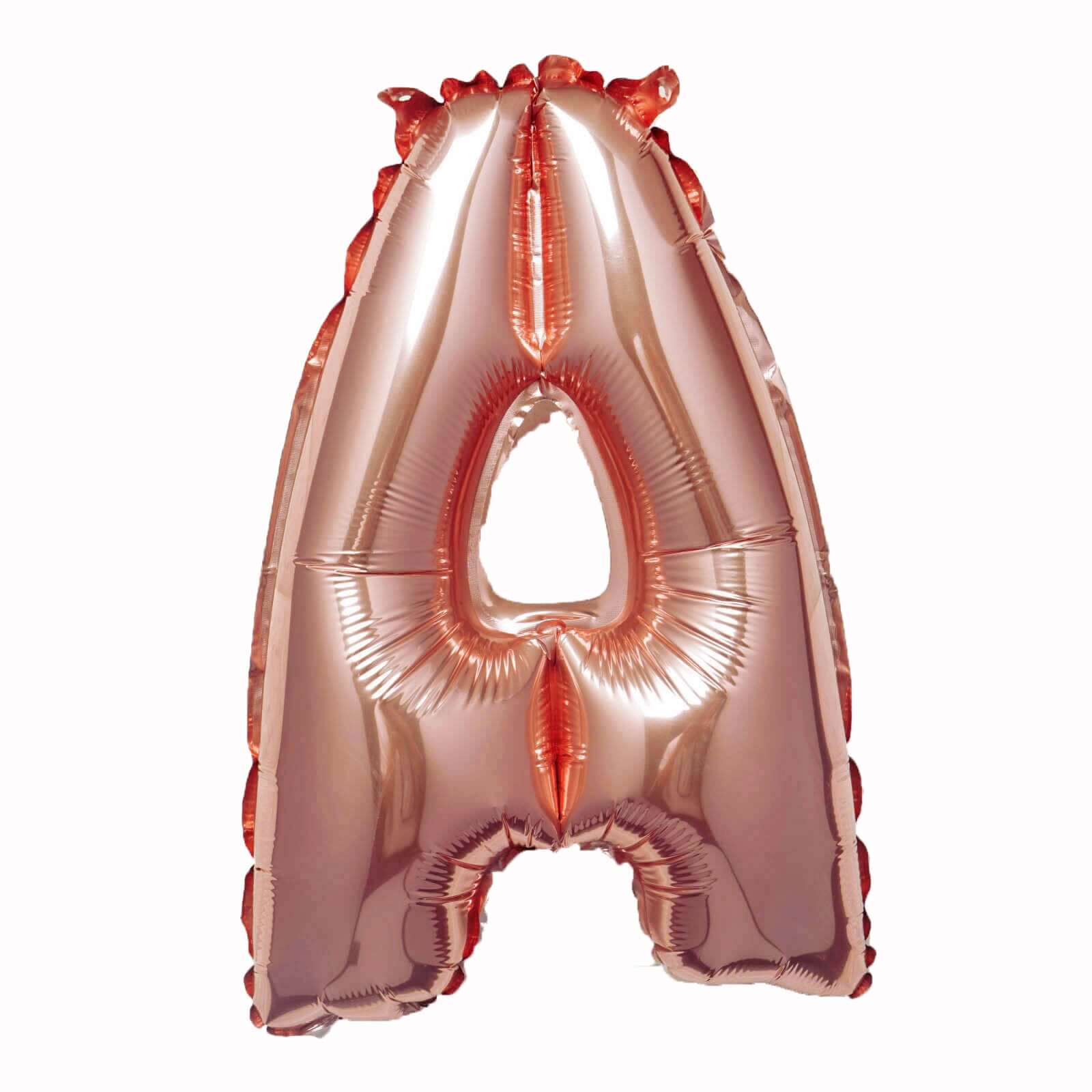 13" Rose Gold Letter Balloons, Metallic Mylar Foil Alphabet Balloons - Bell Racket Store