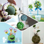 14" Green DIY Flower Arrangements Craft Foam Ball, Smooth Floral Foam Ball - Bell Racket Store