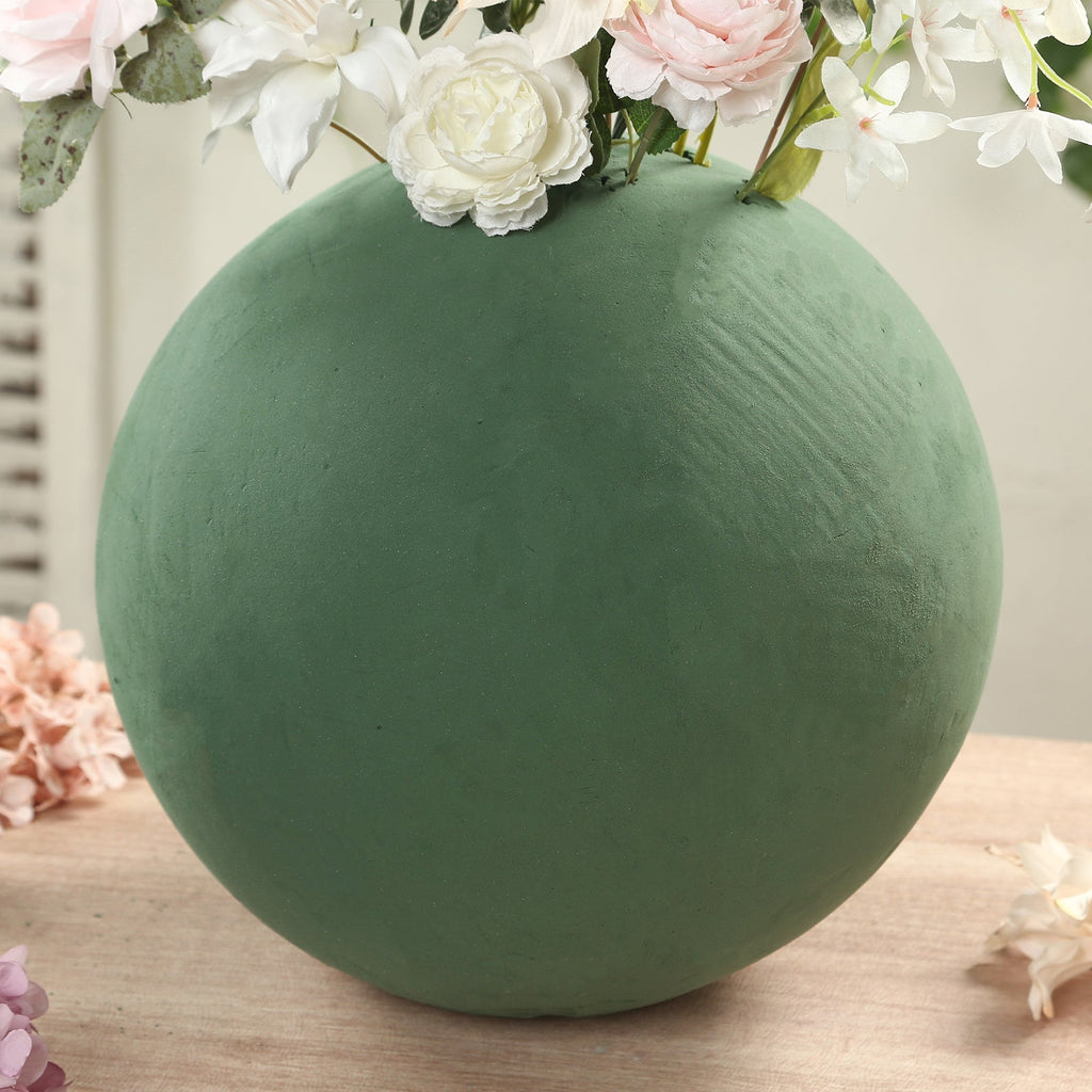 14" Green DIY Flower Arrangements Craft Foam Ball, Smooth Floral Foam Ball - Bell Racket Store