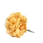 144 Gold Paper Mini Craft Flower Roses, DIY Flower Bushes With Wire Stems - Bell Racket Store