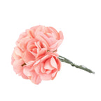 144 Pack Pink Paper Mini Craft Roses, DIY Craft Flowers With Wired Stem - Bell Racket Store