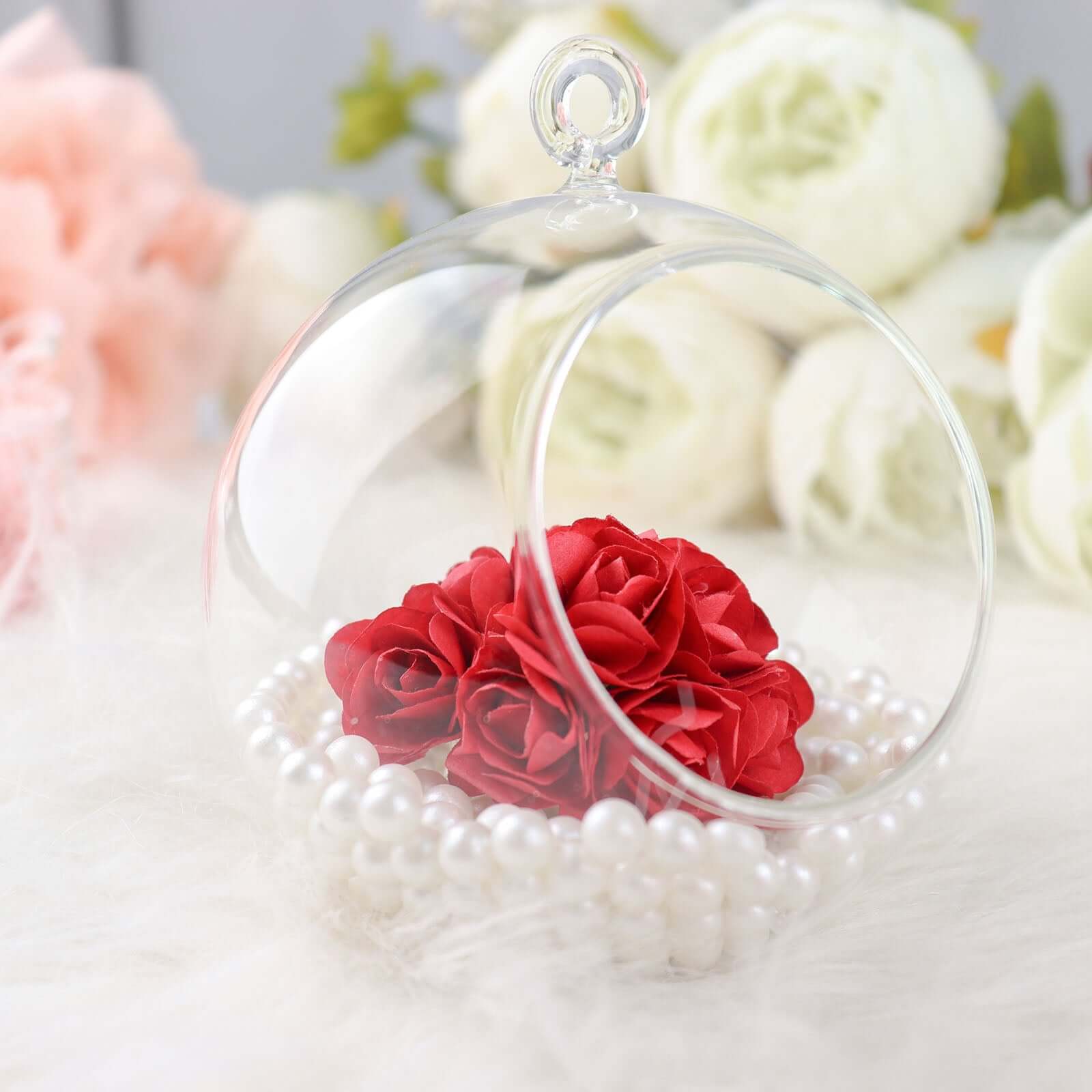 144 Pack Red Paper Mini Craft Roses, DIY Craft Flowers With Wired Stem - Bell Racket Store