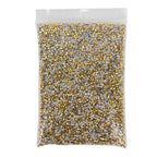 14400 Pcs Faux Diamond Rhinestone Vase Fillers Gold/Silver, Wedding Table Scatter Gems Sparkling Decorative Design 3mm - Bell Racket Store