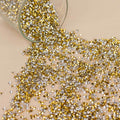 14400 Pcs Faux Diamond Rhinestone Vase Fillers Gold/Silver, Wedding Table Scatter Gems Sparkling Decorative Design 3mm - Bell Racket Store