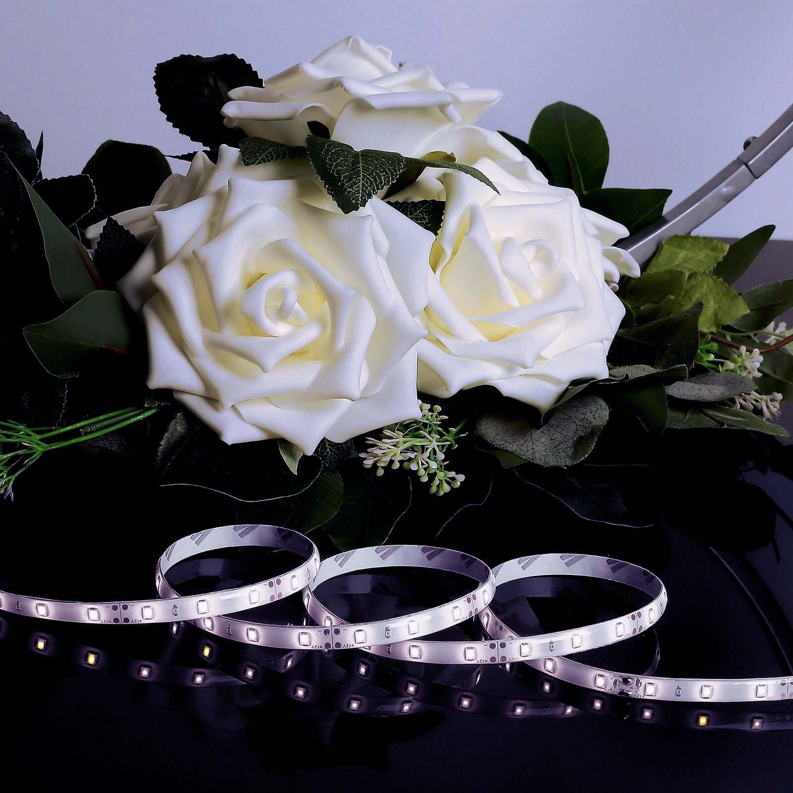 16ft Super Bright Cool White 300 LED Flexible Strip Lights With Adhesive - NestOCart