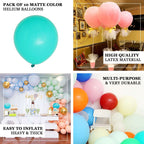 10 Pack 18" Matte Pastel Burgundy Helium or Air Latex Party Balloons