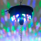 18 LED Light Rotating Heavy Duty Motor For Hanging Mirror Disco Ball, 5 RPM Battery Operated Motor With 8" Hanging Chain - Bell Racket Store